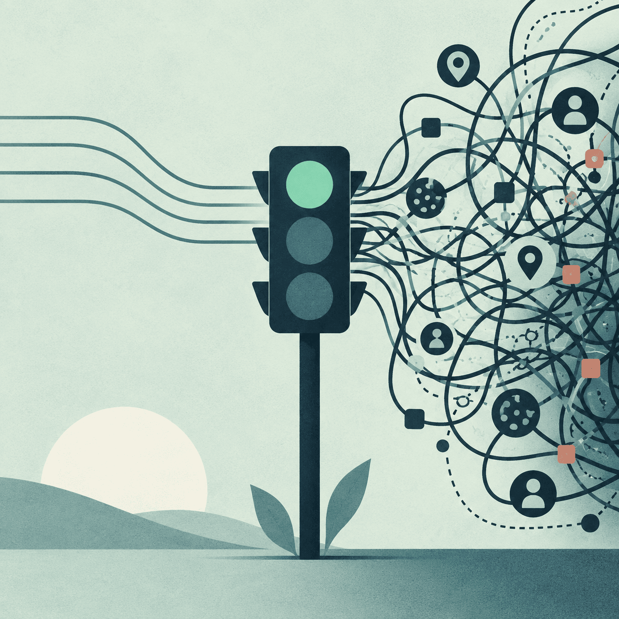 A focused privacy signal beside a configurable analytics path